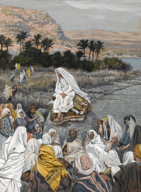 Isus poučava narod pokraj mora - James Tissot