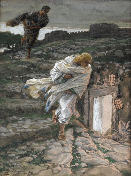 Sveti Petar i sveti Ivan trče prema grobu - James Tissot